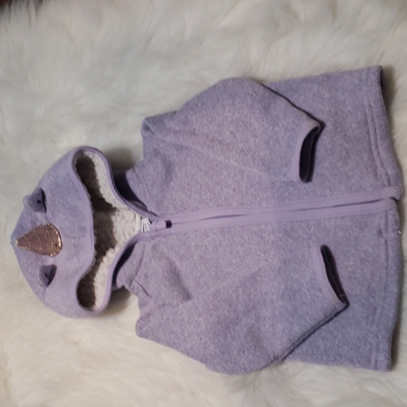 6-12m old navy fleece jacket - Picture 1 of 4